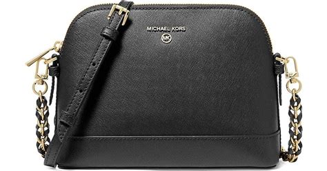 michael kors crossbody black leather.